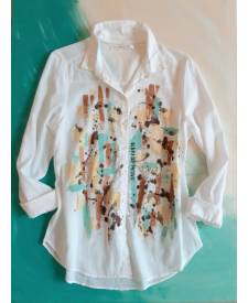 Camisa Kaori con arte 