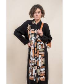 Camisola Ania Negra con arte magic paint 