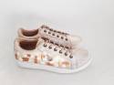 Sneakers Dasha ivory con arte dorado